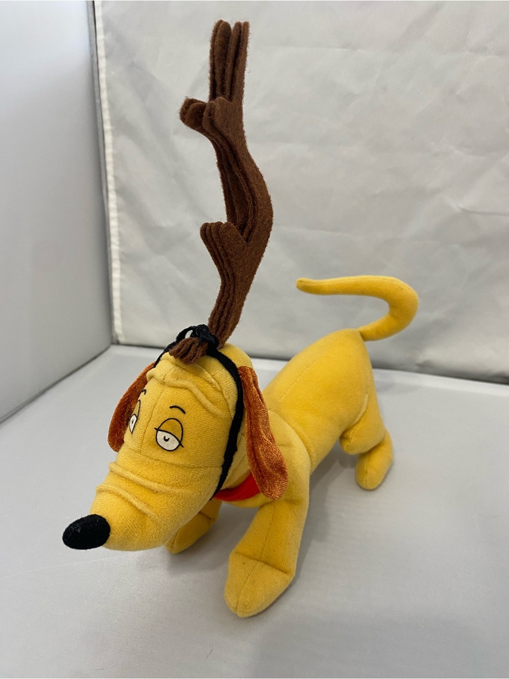Max from The Grinch Plush Toy with Brown Antlers